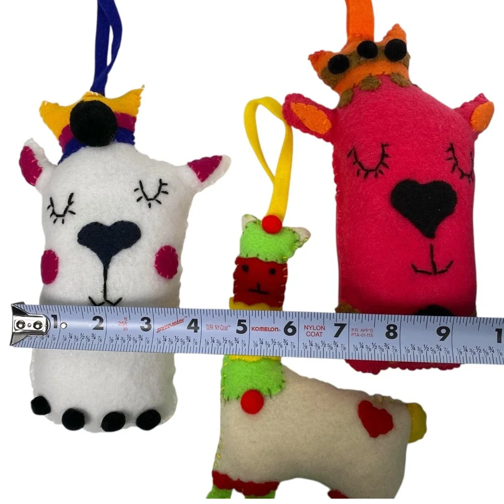 Handmade felt llama